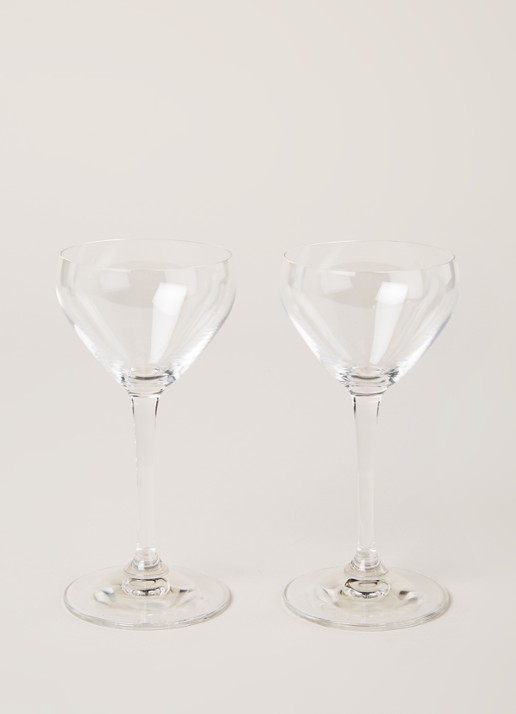Riedel Nick & Nora cocktailglas 14 cl set van 2 - voorkant 3 transparant