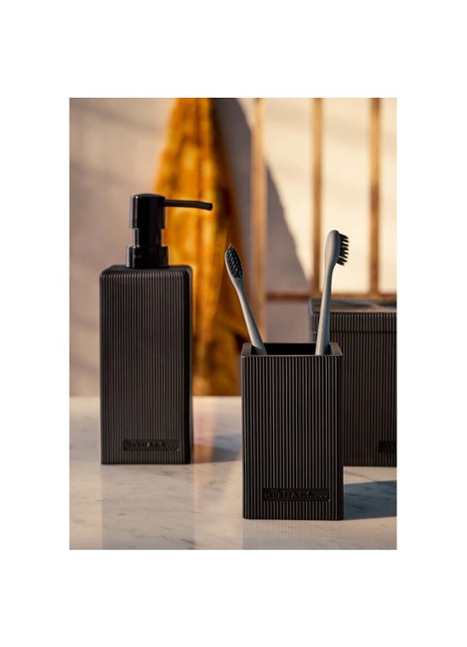 Rituals Acora pot voor wattenschijfjes 11 cm - detail 2 zwart