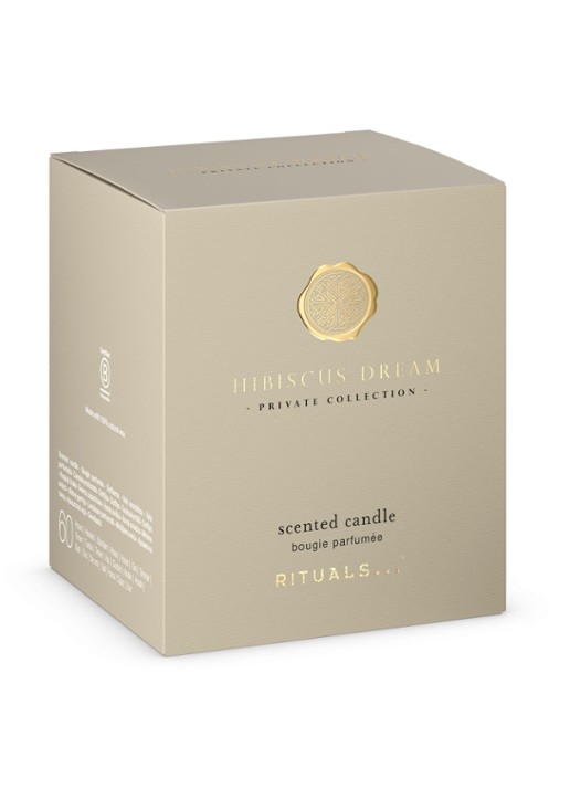 Rituals Hibiscus Dream Scented Candle - geurkaars 360 gram - voorkant 4 beige