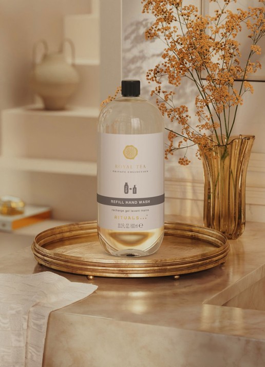 Rituals Royal Tea Refill Hand Wash - navulling handzeep - detail beige