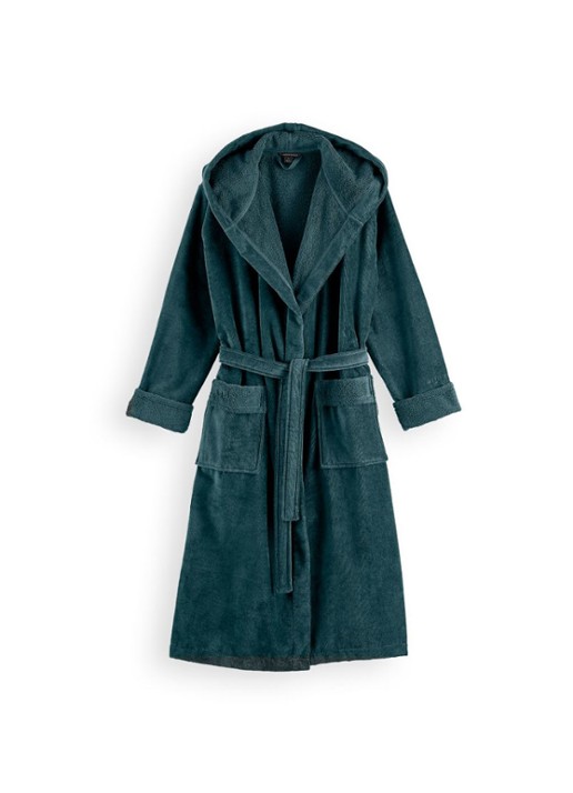 Rituals Super Smooth badjas van katoen - voorkant 3 zeegroen