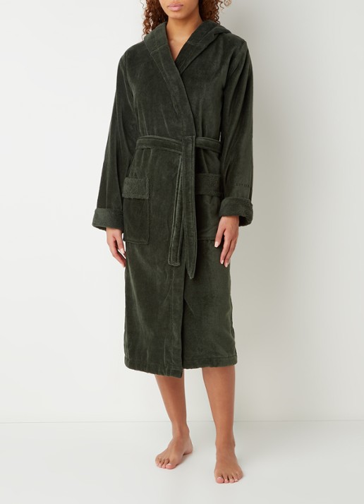Rituals Super Smooth badjas van katoen - detail 3 groen
