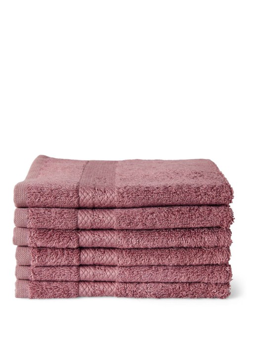 Rituals Super Smooth Cotton gastendoekje set van 6 - voorkant roze