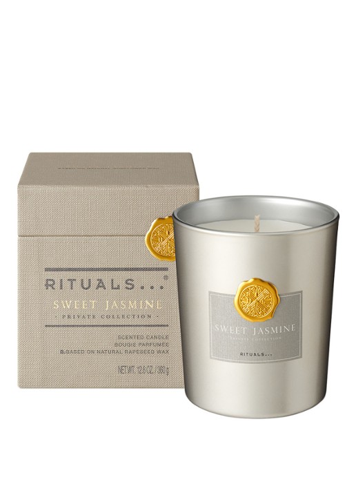 Rituals Sweet Jasmine geurkaars 360 gram - voorkant 2 goud