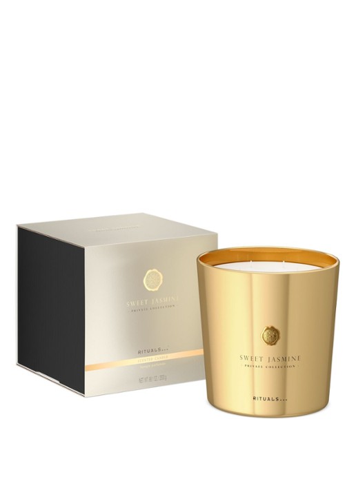 Rituals Sweet Jasmine Scented Candle - geurkaars  - voorkant 2 transparant