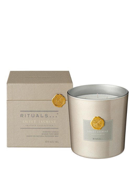 Rituals Sweet Jasmine XL geurkaars 1000 gram - voorkant 2 goud