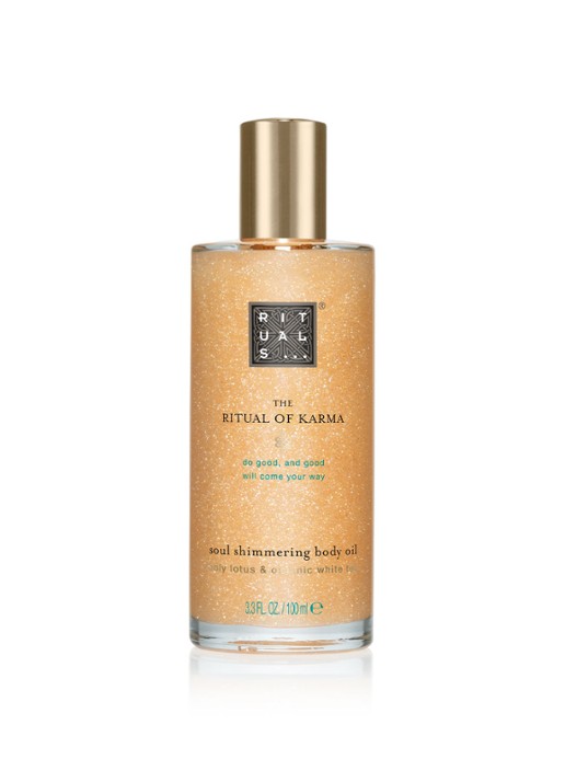 Rituals The Ritual of Karma Body Shimmer Oil - glanzende huidolie - voorkant 2 undefined
