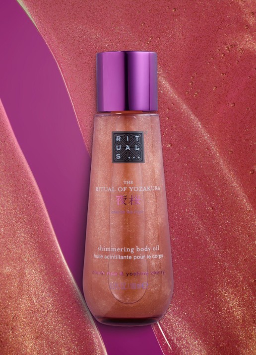 Rituals The Ritual of Yozakura Shimmering Body Oil - huidolie - achterkant 4 paars
