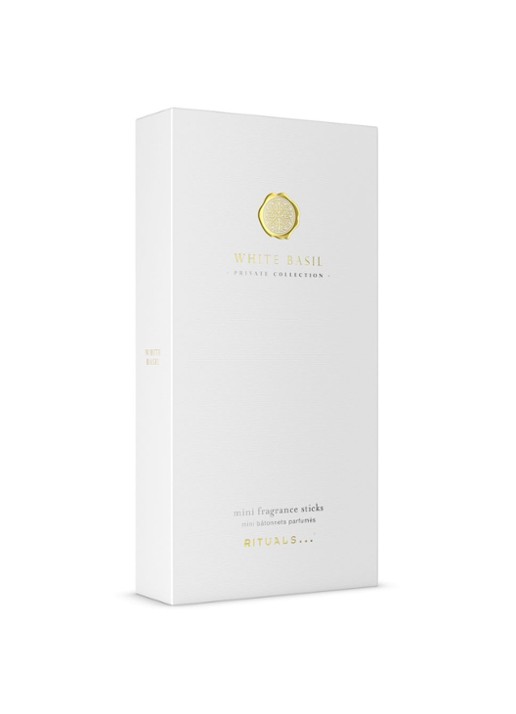 Rituals White Basil Mini Fragrance Sticks - geurstokjes 100 ml - voorkant 2 beige