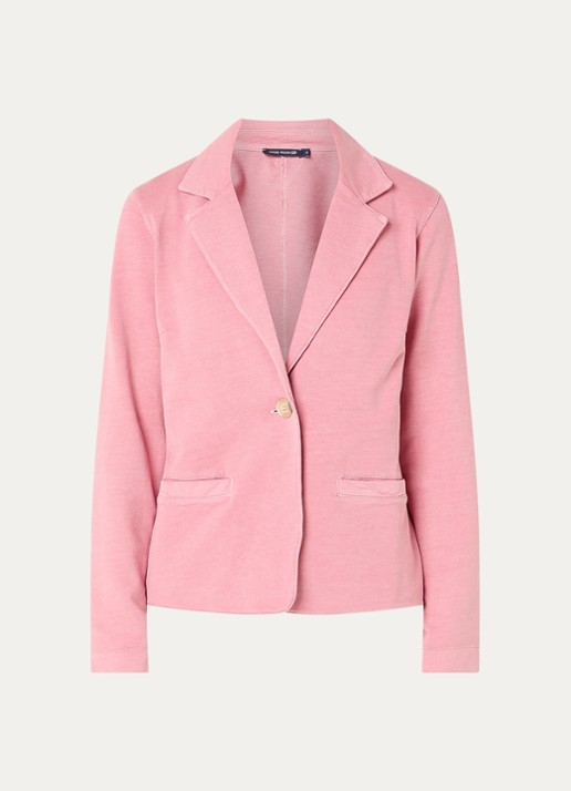 River Woods Blazer met steekzakken - voorkant 3 koraalroze