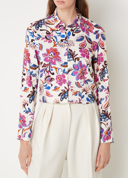River Woods Blouse met bloemenprint