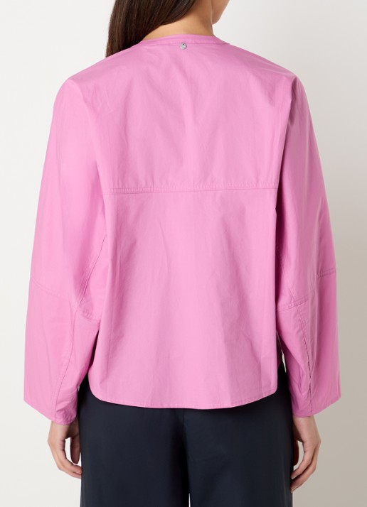 River Woods Blouse met borstzak - achterkant 2 roze