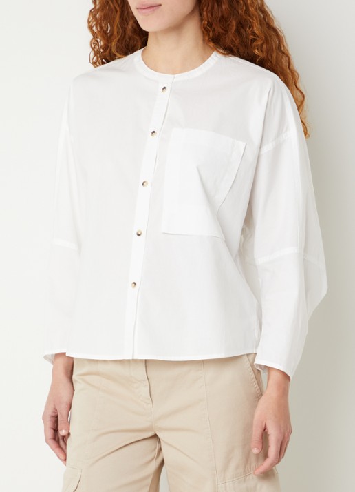 River Woods Blouse met borstzak