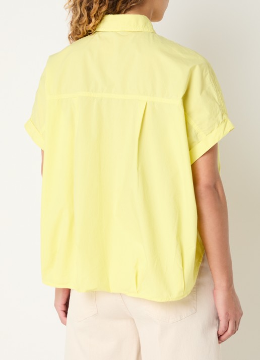 River Woods Blouse met borstzak  - achterkant geel