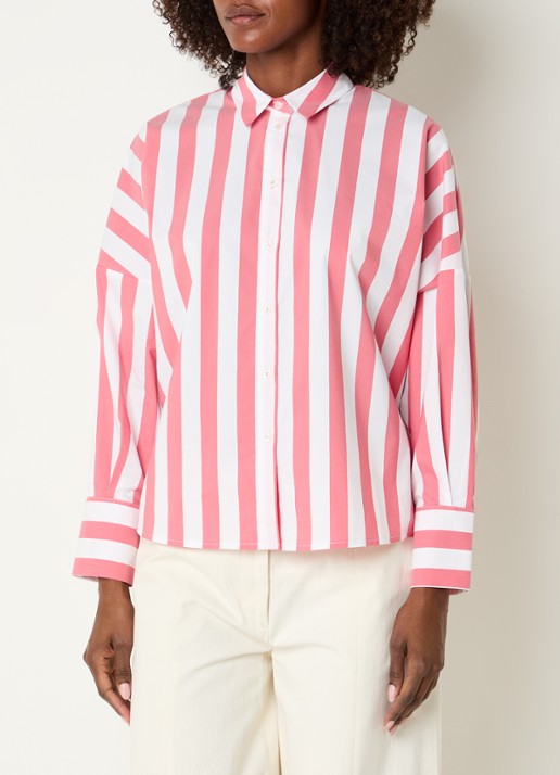 River Woods Blouse met streepprint