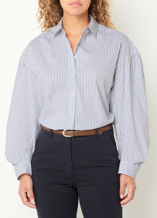 River Woods Blouse met streepprint