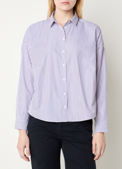 River Woods Darts blouse met streepprint