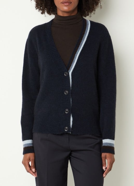 River Woods Fijngebreid vest in alpaca wolblend met V-hals