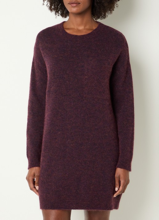 River Woods Fijngebreide mini trui-jurk in alpaca wolblend