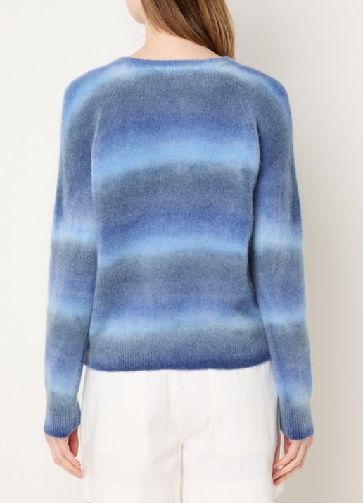 River Woods Fijngebreide trui in alpaca wolblend - achterkant 4 indigo
