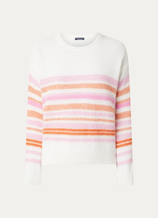 River Woods Grofgebreide trui in alpaca wolblend - voorkant 2 creme