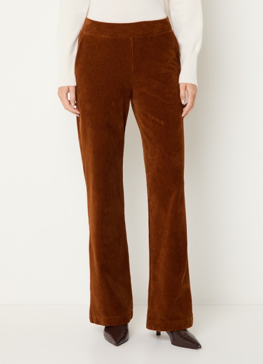 River Woods High waist loose fit broek met steekzakken