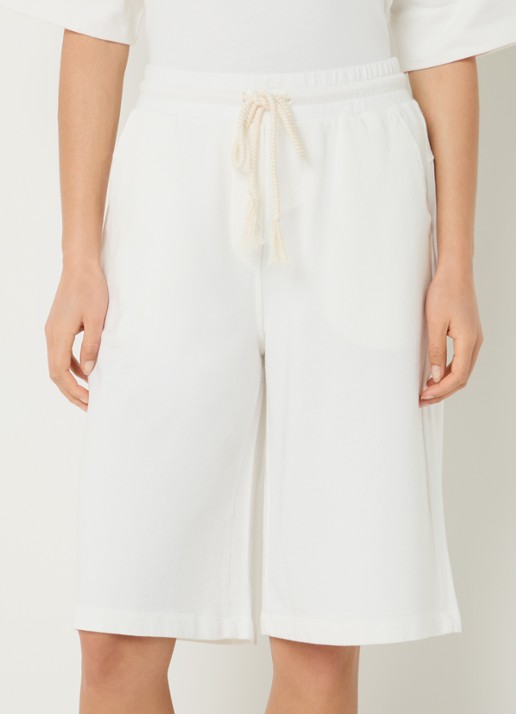 River Woods High waist loose fit korte broek met steekzakken