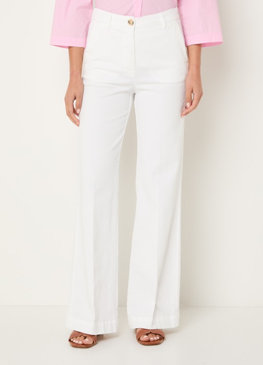 River Woods High waist wide leg broek met steekzakken