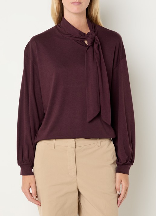 River Woods Longsleeve met sjaalkraag