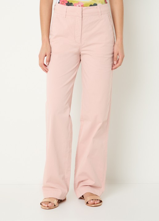 River Woods Mid waist straight fit chino met steekzakken