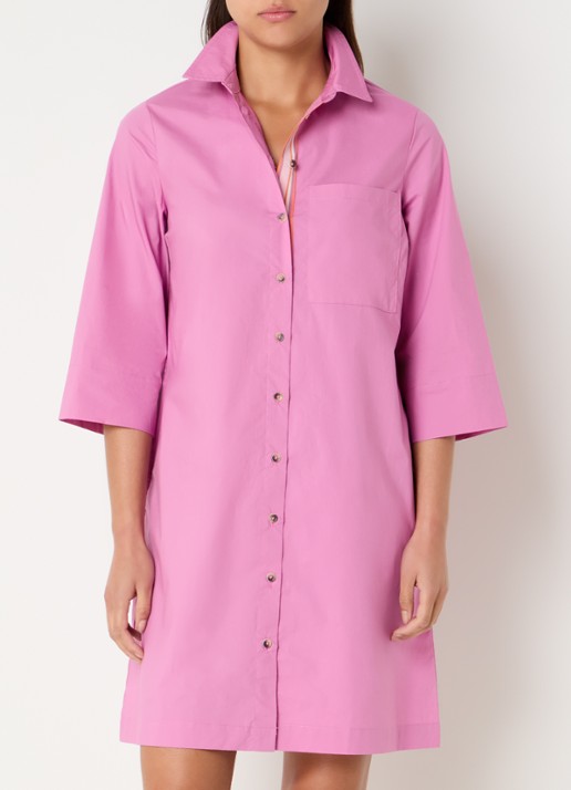 River Woods Midi blousejurk met borstzak