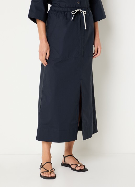 River Woods Midi rok met split