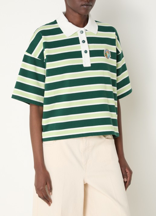 River Woods Polo met streepprint