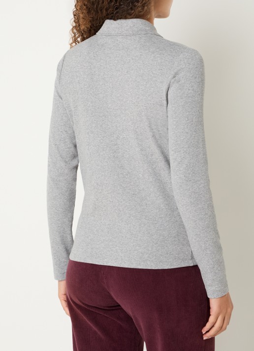 River Woods Polo met stretch - achterkant 4 lichtgrijs