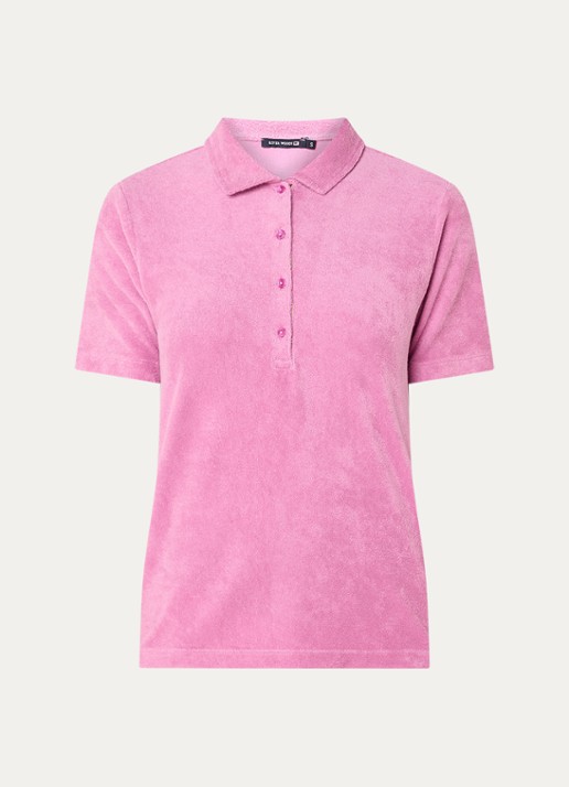River Woods Polo van fleece  - voorkant 3 paars