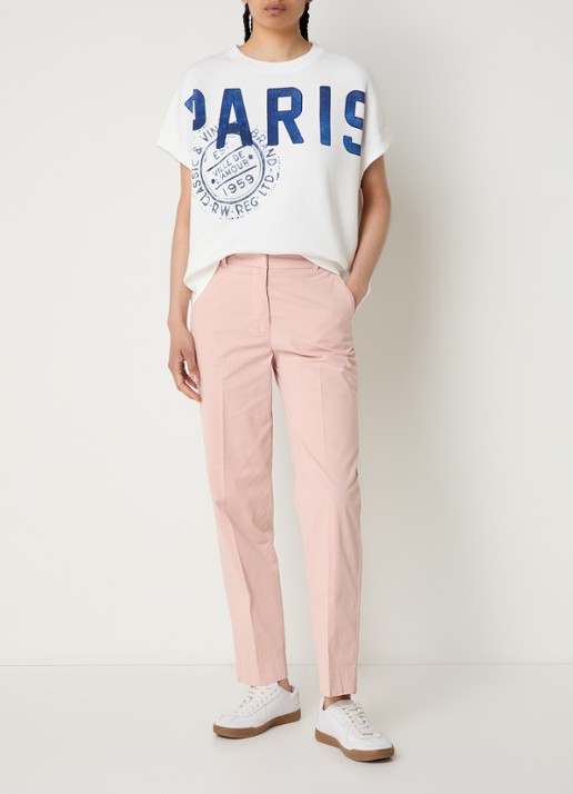 River Woods Sweater met print  - voorkant 2 wit