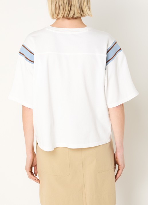 River Woods T-shirt met print - achterkant 4 wit