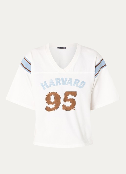 River Woods T-shirt met print - voorkant wit