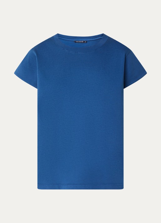 River Woods T-shirt met ronde hals - voorkant 3 indigo