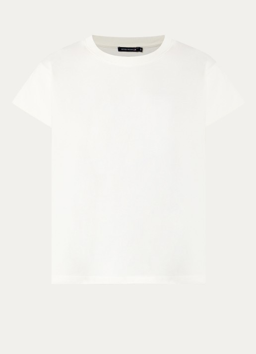 River Woods T-shirt met ronde hals - voorkant 2 wit