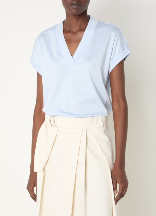 River Woods T-shirt met V-hals