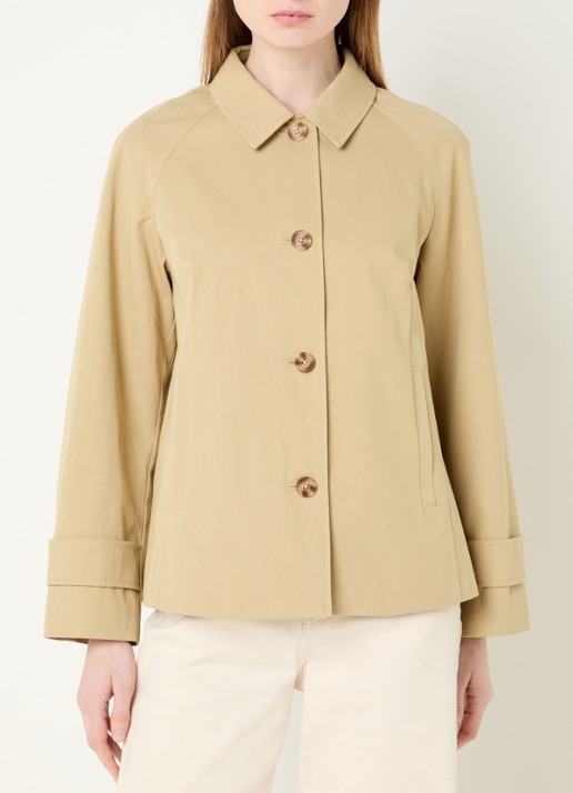 River Woods Trenchcoat met steekzakken
