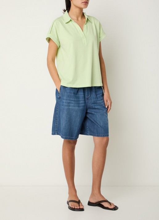River Woods Tuniek met broderie - voorkant 3 lichtgroen