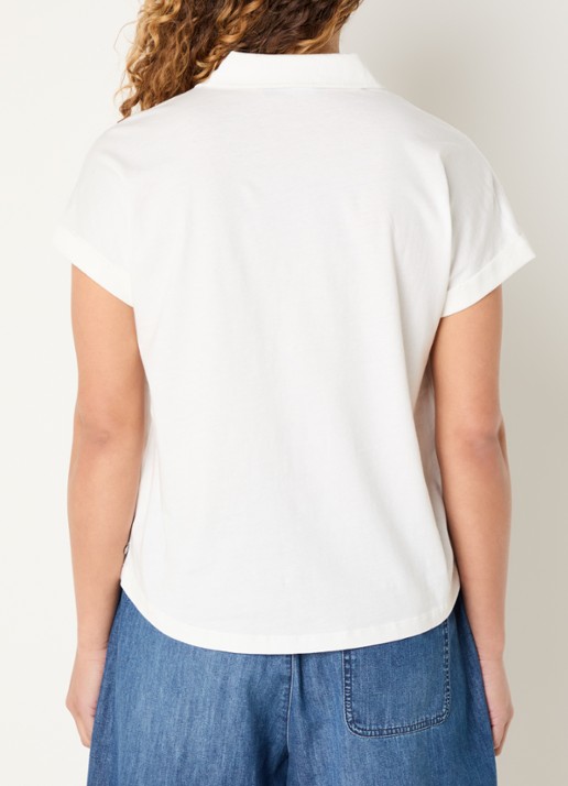 River Woods Tuniek met broderie - achterkant wit