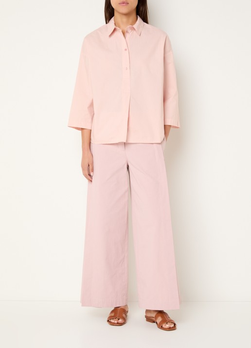 River Woods Tuniek met plooidetail - voorkant 2 roze