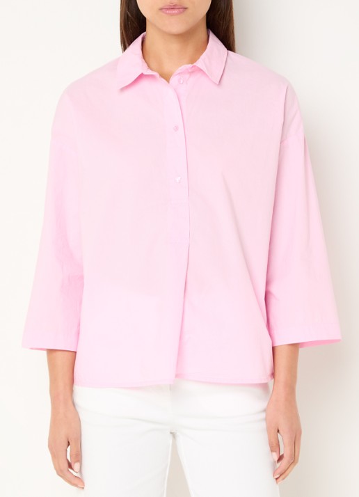 River Woods Tuniek met plooidetail - detail 5 roze