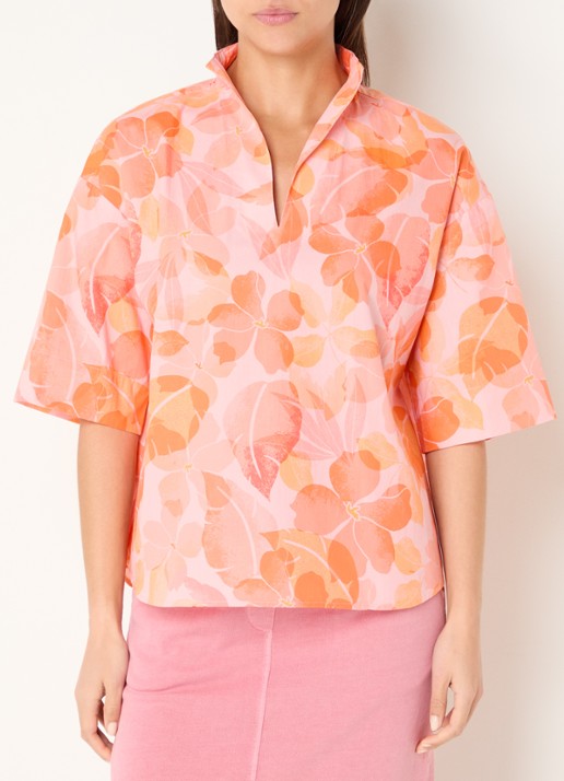 River Woods Tuniek met V-hals en bloemenprint
