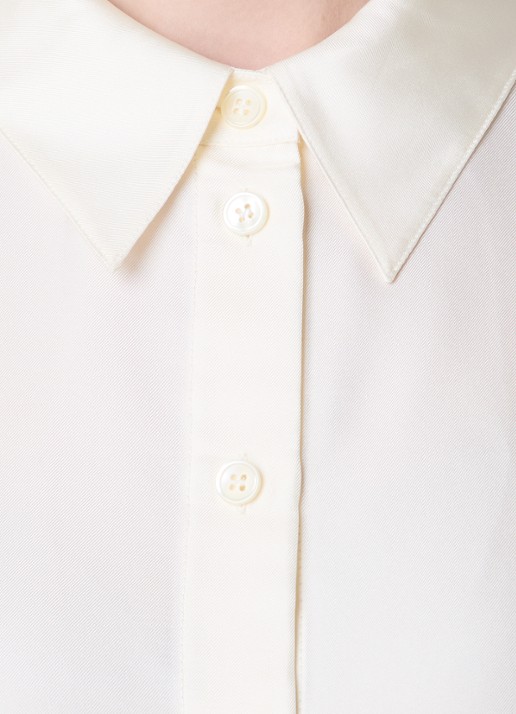 Róhe Blouse van zijde - detail 4 gebroken wit