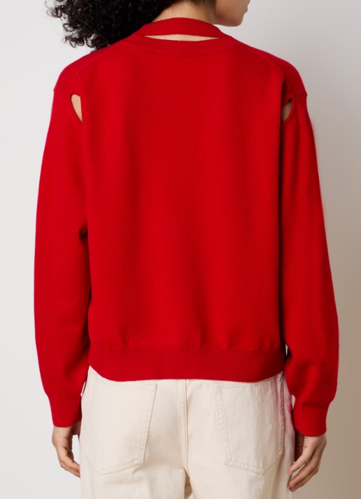 Róhe Fijngebreide pullover in kasjmierblend