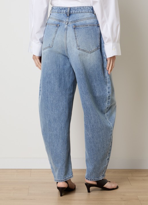 Róhe High waist balloon fit jeans met medium wassing - achterkant 6 indigo